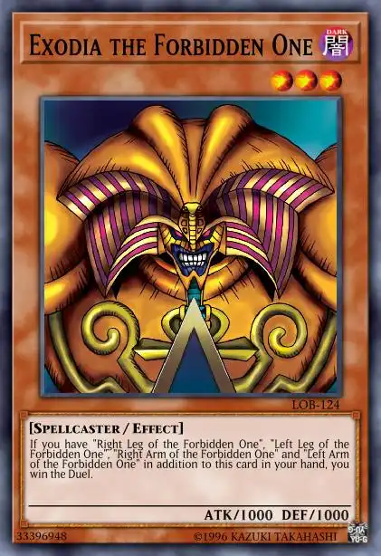 Edison Rulings for Exodia the Forbidden One